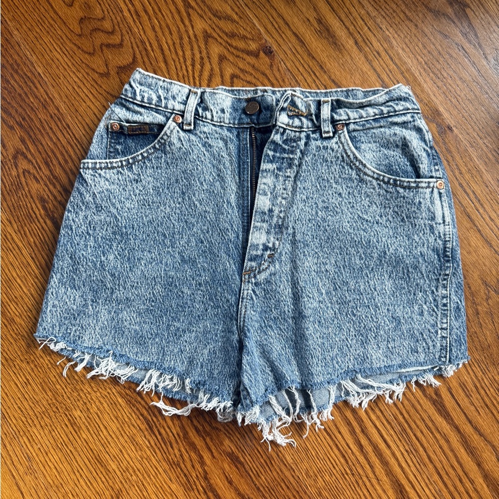 Vintage Lee Acid Wash High Waist Shorts